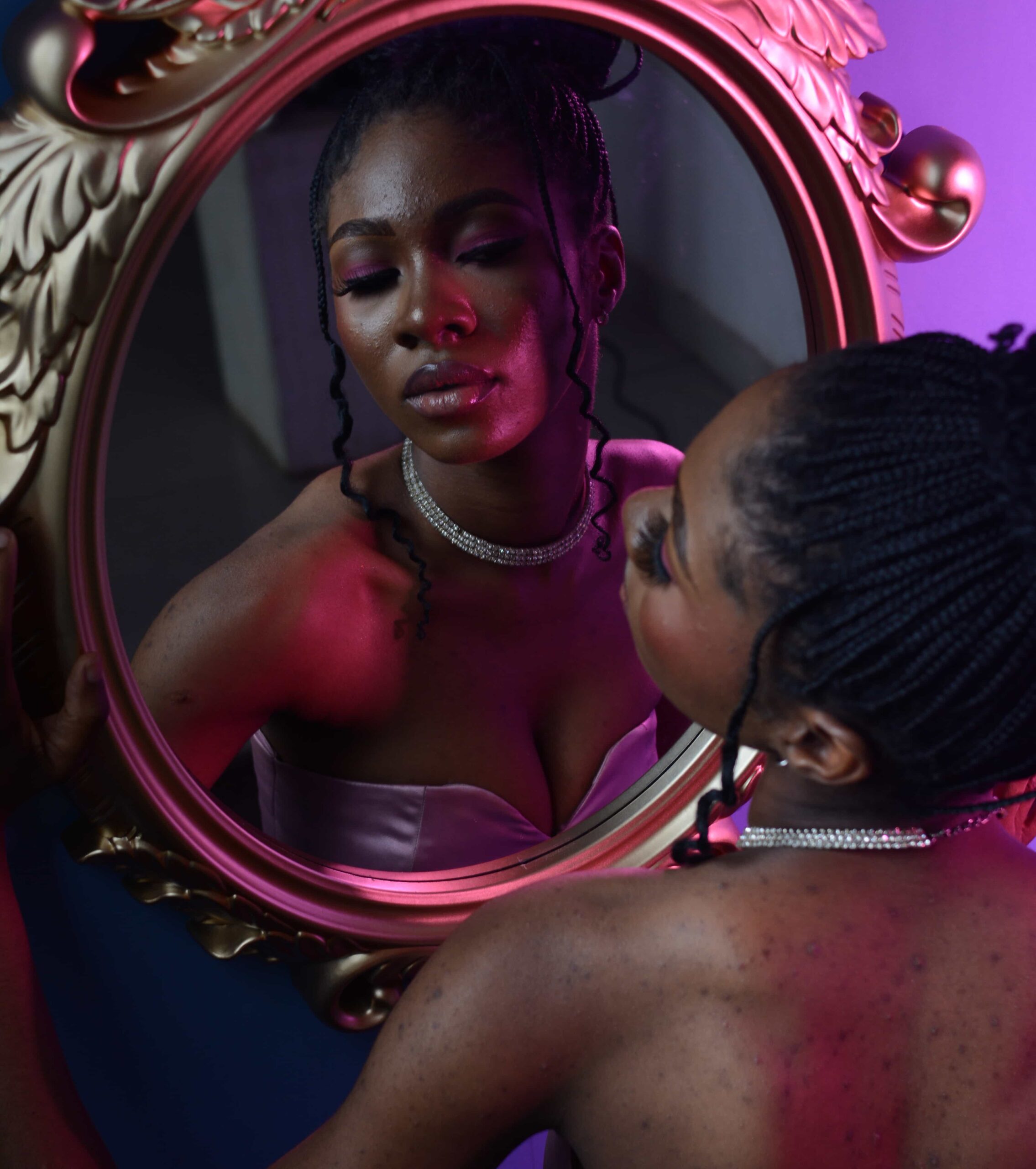 The same portrait straight out of camera — unedited RAW file before colour grading and retouching